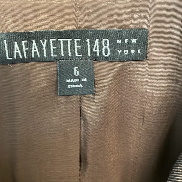 Lafayette 148 3 button Blazer Suit Jacket Wool Blend - Picture 4 of 9